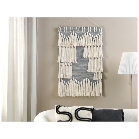 Decorazione Da Parete Cotone Grigio E Marrone Mahri - Foto 1