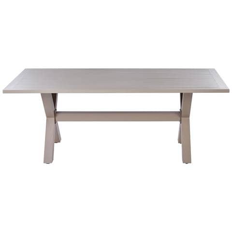 Set Da Giardino Rattan Sintetico Beige 6 Posti Cascais - Foto 8