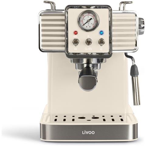 Macchina da Caffè Espresso Semi Automatica Serbatoio 1.5 L Potenza 1350 W Colore Beige - Foto 1