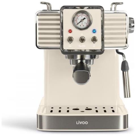 Macchina da Caffè Espresso Semi Automatica Serbatoio 1.5 L Potenza 1350 W Colore Beige - Foto 2