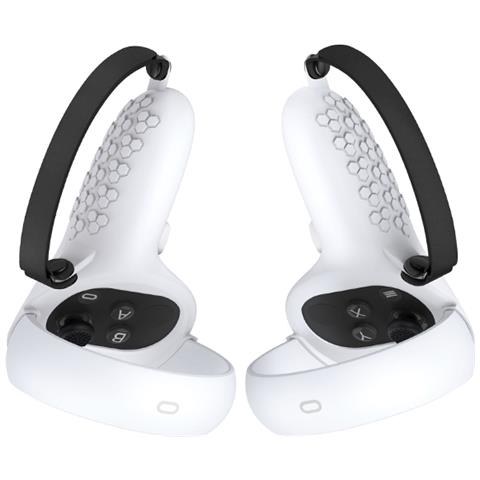 Protezioni Per Impugnatura In Silicone Per Meta/oculus Quest 2 White - Foto 2