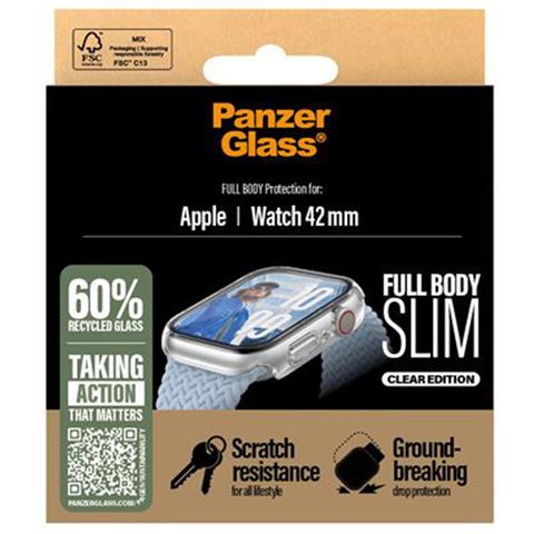 Pellicola Protettiva Per Apple Watch Serie 10 42 Mm Snappie Slim, Trasparente - Foto 4