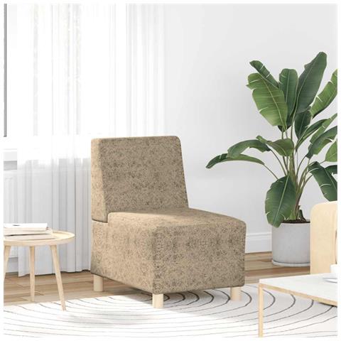 Divano Sedia Grigio Chiaro 55 cm in Similpelle Scamosciata - Foto 1