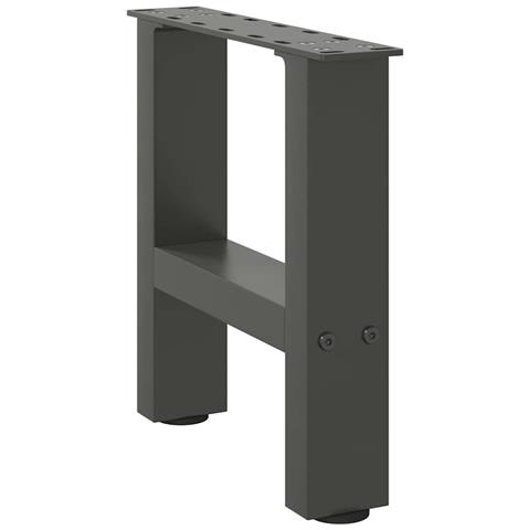 Gambe Per Tavolino Da Caffè Antracite 2 Pz 30x(30-31)cm Acciaio - Foto 3