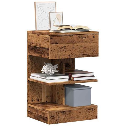 Comodini 2 Pz In Legno Vecchio 40x35x65 Cm In Legno Multistrato - Foto 1