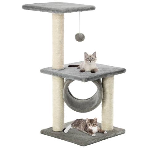 Lusso Casadino - Albero Per Gatti Con Tiragraffi In Sisal 65 Cm Grigio - Foto 5