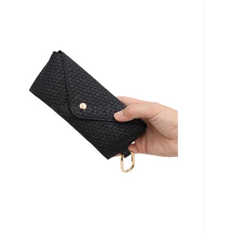 Elegante Custodia Per Occhiali Da Sole Con Motivo Intrecciato - Pelle Pu Protettiva Black - Foto 7