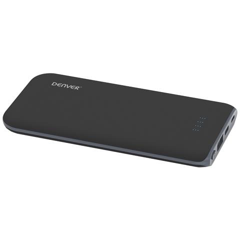 PBQ-10001 batteria portatile Polimeri di litio (LiPo) 10000 mAh Carica wireless Grigio - Foto 2