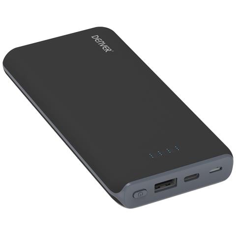 PBQ-10001 batteria portatile Polimeri di litio (LiPo) 10000 mAh Carica wireless Grigio - Foto 1