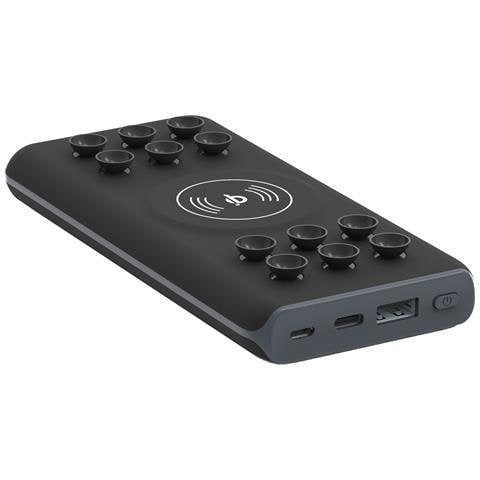 PBQ-10001 batteria portatile Polimeri di litio (LiPo) 10000 mAh Carica wireless Grigio - Foto 6