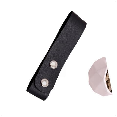 Elegante Clip Da Cintura Per Frustino Da Equitazione In Pelle Pu Black - Foto 1