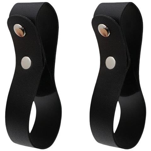 Elegante Clip Da Cintura Per Frustino Da Equitazione In Pelle Pu Black - Foto 3