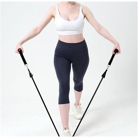 Set Di 11 Elastici Di Resistenza Graduati Tpe 100 Libbre Con Istruzioni - Foto 2