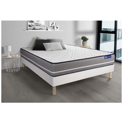 Kit Rete E Materasso Matrimoniale Actilatex Pur 140x190cm - Spessore : 20cm - Lattice E Memory Foam - Rigido - Foto 1