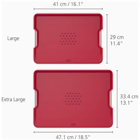 Tagliere Multifunzione Cut And Carve Plus Rosso Per Tagliare Tritare E Servire Antiscivolo Durevole Lavabile In Lavastoviglie Design Compatto Ed Elegante Colore Rosso - Foto 2