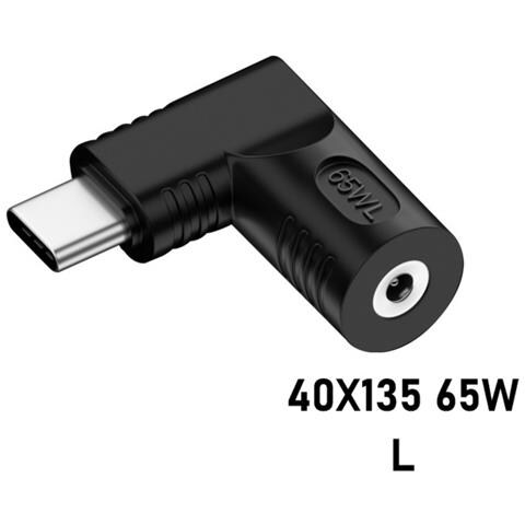 Adattatore Da Dc Femmina A Usb Type-c Maschio A Forma Di L Da 65w - Convertitore Power Delivery - Foto 2