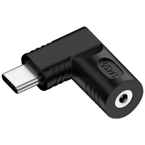 Adattatore Da Dc Femmina A Usb Type-c Maschio A Forma Di L Da 65w - Convertitore Power Delivery - Foto 1