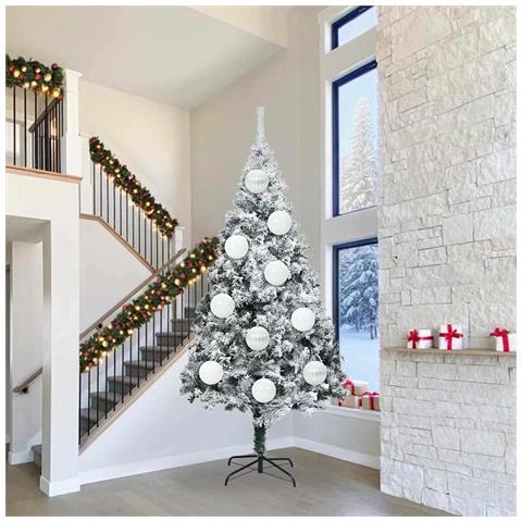 Set di Palle di Natale 3 pcs Bianco Plastica - Foto 2