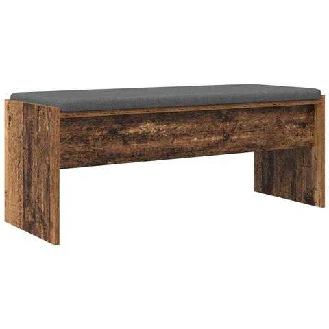 Panca per ingresso con cuscino Legno vecchio 103 x 38 x 40 cm - Foto 1