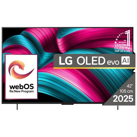 OLED evo AI OLED42C51LA TV 106,7 cm (42") 4K Ultra HD Smart TV Wi-Fi Nero - Foto 1