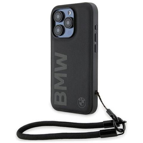 Custodia In Pelle Con Logo Bmw Per Iphone 15 Pro - Nera - Foto 1
