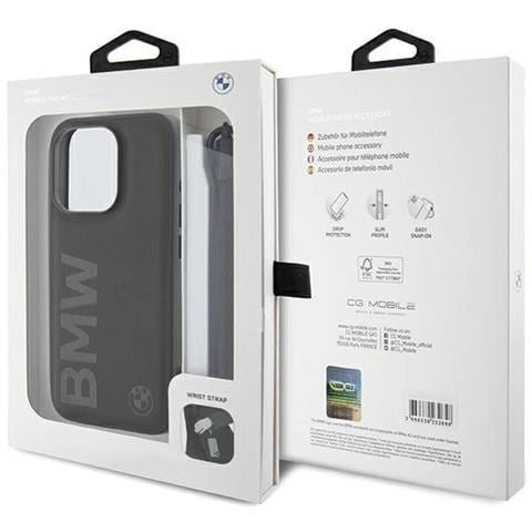 Custodia In Pelle Con Logo Bmw Per Iphone 15 Pro - Nera - Foto 7