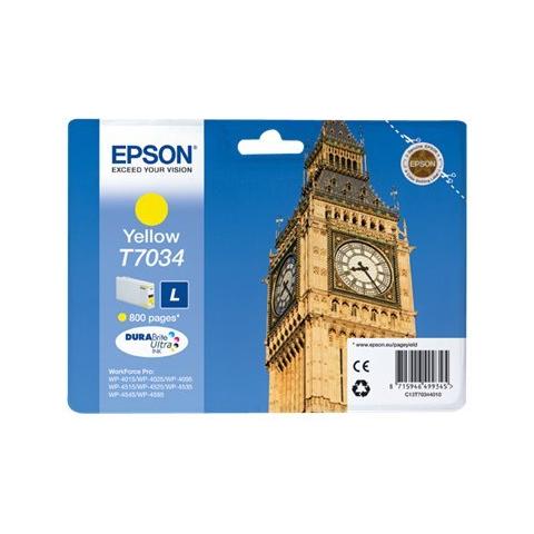 C13T70344010 Cartuccia Ink Originale Gialla per WP4000/4500 Capacità 800 Pagine - Foto 2