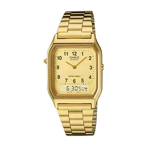 Orologio Uomo vintage aq-230ga-9b anadigit cinturino in acciaio - Foto 1