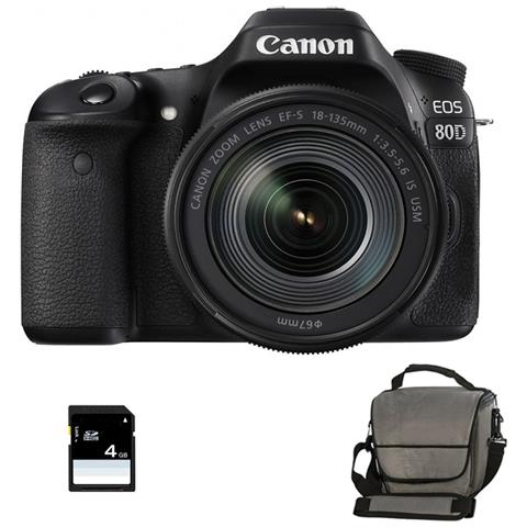 Eos 80D + 18-135 Is Usm + Borsa + 4Gb Sd - Foto 1