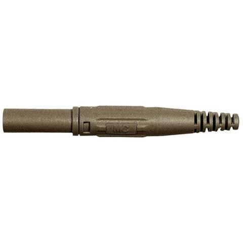 Xl-410 Spina Da Laboratorio Spina Dritta Ø Perno: 4 Mm Marrone 1 Pz. - Foto 1