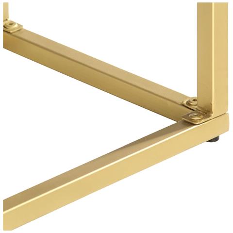 Tavolo Consolle 90x30x75 Cm In Legno Massello Di Mango - Foto 2