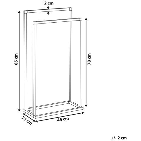 Porta Salviette Nero Opaco Recreo - Foto 12