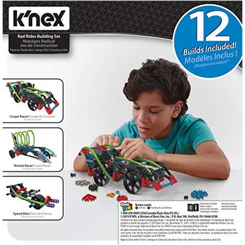 Rad Rides Set-206 Parts-12 Models-ages 7 And Up-creative Building Toy Giocattolo Da Costruzione, Multicolore, 15214 - Foto 2