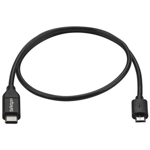 Cavo USB-C a Micro-B - M / M - Cavo di Ricarica USB 2.0 / USB Tipo-C da 50cm - Compatibile Thunderbolt 3 - Foto 2