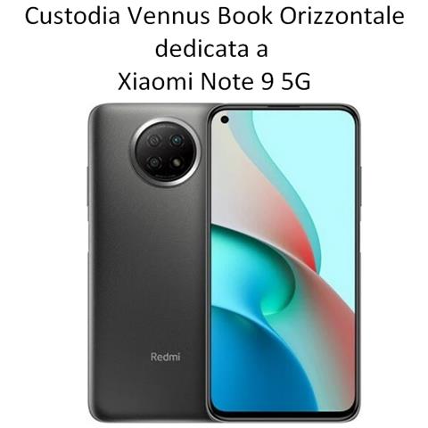 Custodia Book Orizzontale Sensitive Case Per Xiaomi Redmi Note 9 5g Red - Foto 2