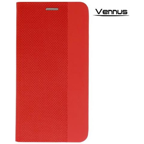 Custodia Book Orizzontale Sensitive Case Per Xiaomi Redmi Note 9 5g Red - Foto 1
