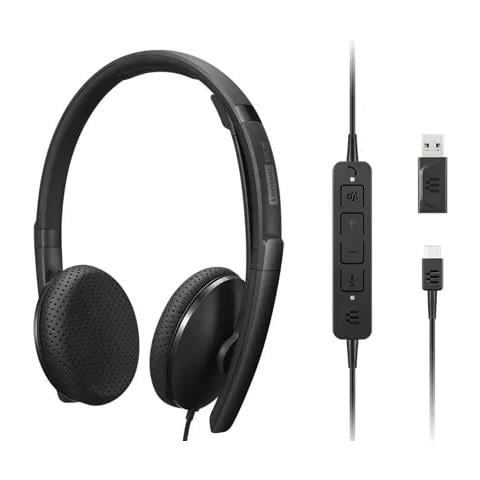 4XD1M45626 cuffia e auricolare Cablato A Padiglione USB tipo-C Nero - Foto 1