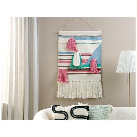 Decorazione Da Parete In Tessuto Moola Cotone 109 Cm Beige Chiaro - Foto 1