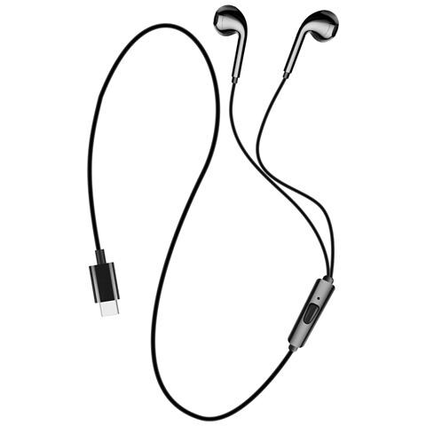 Auricolari Usb-c Microfono Kit Mani Libere Cavo Silicone 1 Metro E 20 - Foto 5