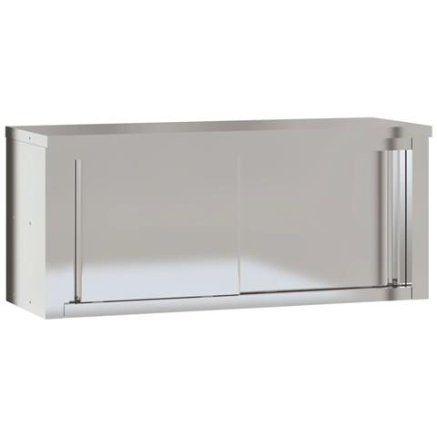 Mobile Cucina Da Parete Con Ante Scorrevoli In Acciaio Inox - Foto 1