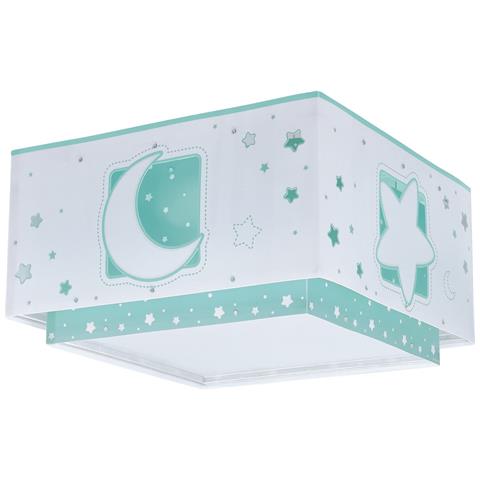 Plafoniera Per Bambini Moonlight Luna E Stelle Verde - Foto 2