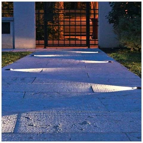 Faretto Calpestabile Led 1 W Fascio Luce Calda Segnapassi Carrabile Esterno Ip67 - Foto 7