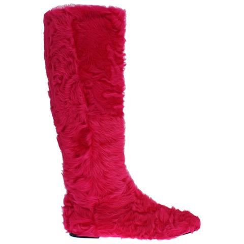 Stivali Piatti In Pelle Di Agnello Rosa - Eu38/us7.5 - Foto 1