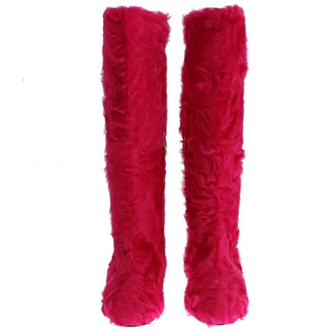 Stivali Piatti In Pelle Di Agnello Rosa - Eu38/us7.5 - Foto 2