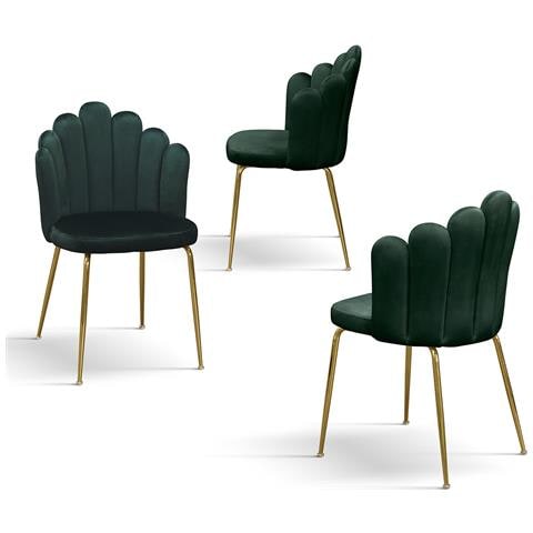 Flow - Sedia Di Design Moderno In Velluto - Foto 2