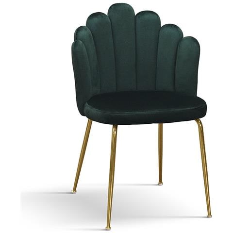 Flow - Sedia Di Design Moderno In Velluto - Foto 1