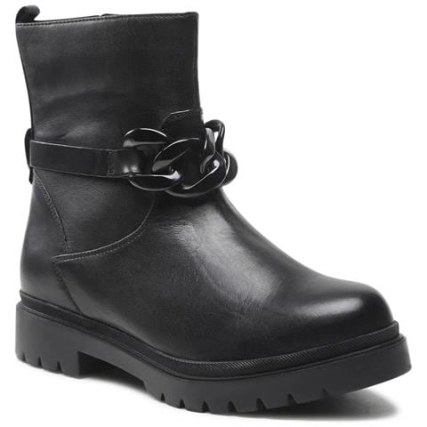 Black Casual Closed Booties Stivaletti Pelle Scarpe Donna Nero Eu 36, 9-25354-29-022 - Foto 2