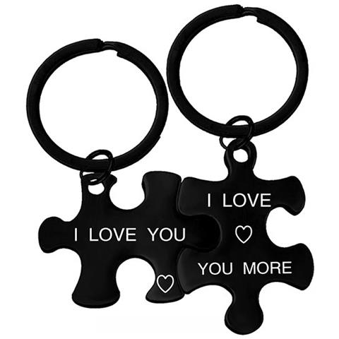 Portachiavi Ciondolo Puzzle Black - Foto 1