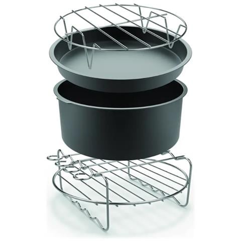 Friggitrice Ad Aria XA113010 Kit accessori Easy Fry XL Colore Acciaio Inox Grigio - Foto 1