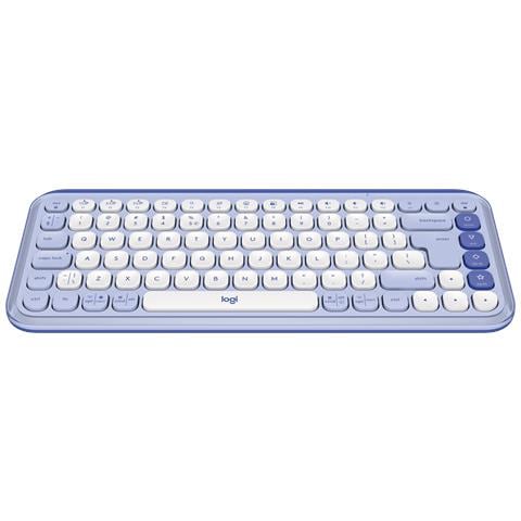 POP Icon Keys tastiera Universale Bluetooth QWERTY US International Lillà, Bianco - Foto 2